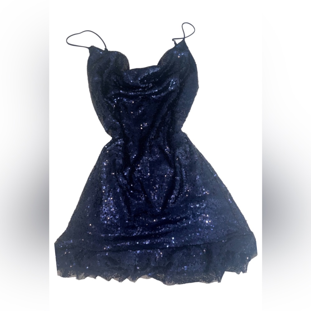 Lucy in the Sky Navy Sequin Mini Dress